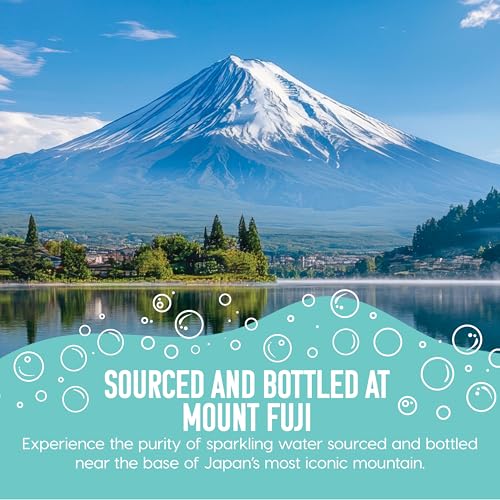 Image of IRIS Sparkling Water Bottles, 16.9 fl oz, 48-Pack, Strong Carbonation from Mount Fuji Spring, Refreshing Japanese Natural Mineral Seltzer Carbonated Soda Water, Product of Japan
