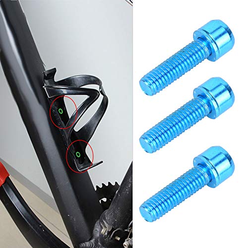6Pcs Bicycle Stem Bolts, M5/x18 Magnetic Steel Fixing Screws with Washers for Mountain Bike Brake Caliper Bicycles MTB(Blue) - Image 4