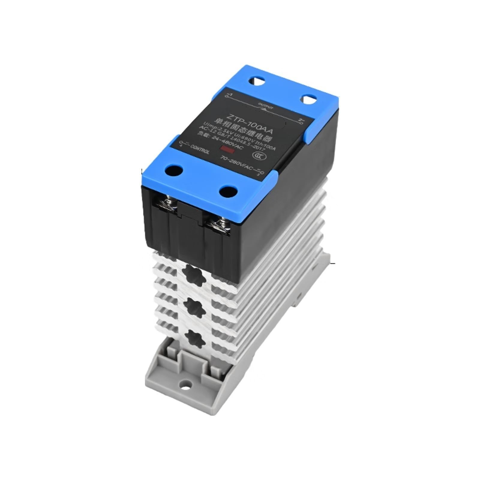 ZTP-100AA Disipador de calor Relé de estado sólido integrado-Monofásico-Control de CA Ac-100A
