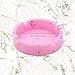 Luminous Silicone Ashtray, Premium Rubber High Heat Resistant Tray for Cigarettes, Glow in the Dark, Durable Round Ashtray for Patio, Office, and Outdoor/Indoor Use (pink+white)