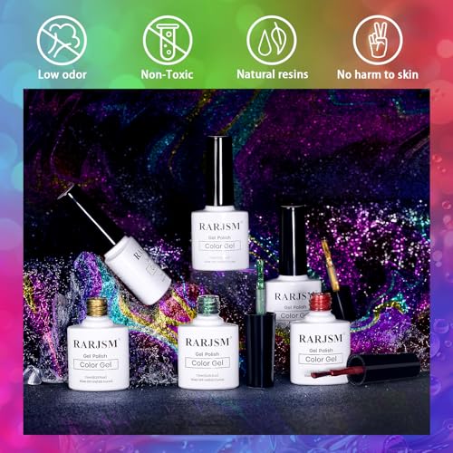 Set de Esmaltes de Gel Camaleón Multicromo 6 piezas miniatura 2