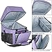 LUXJA Serger Case for Most Standard Overlock Machines, Serger Bag with Accessories Storage Pockets (Patented Design), Purple