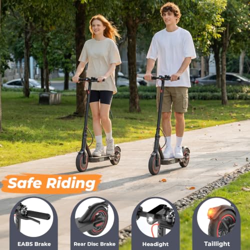Image of Electric Scooter - Electric Scooter Adults, 1000W /500W Motor, 25 /21 /18 MPH, 10'' /8.5'' Tires, 28 /23 /21 Miles, APP Control, Dual Brake, Long Range Electric Scooter for Gift
