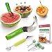 The Sapores MelonEssentials - 304 Stainless Steel Watermelon Melon Cutter Slicer Corer Server Knife, Melon Baller Scoop and 5 Fruit Forks