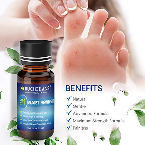 Wart Removal, Corn Removal, Painless Removal of Plantar, Common Warts and Infections, Promotes The Healing of Calluses and Corns(10ml)