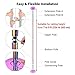 ZeHuoGe 9.25 FT 45mm Dance Pole Kit Static Spinning, Exercise Fitness Pole with Gradient Color for Party Club Home Stage, Max Load 1102 Lbs…