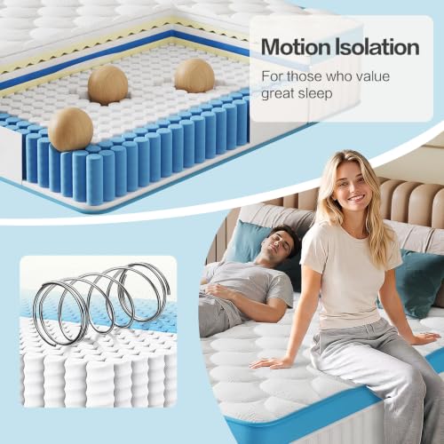 Image of 14 Inch Full Size Mattress in a Box, Medium Firm Memory Foam Mattress, Fiberglass Free, CertiPUR-US Certified Foams & Fabric, Pressure Relief Full Mattress for Back Pain & Motion Isolation