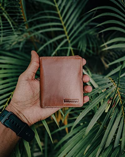 Image of TANSTITCH Slim Leather Wallet || Small,Compact, Minimalist & Thin Wallet || RFID Protected || Front Pocket Carry