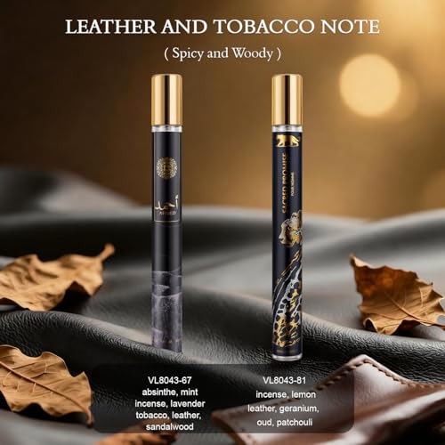 Cologne for Men, 10 Pack 35ml Perfume Set Gifts, Mens Cologne Sampler Sets, Travel Size Mini Perfume, Woody Leathery Fruity Floral Notes, Perfume Gift Set for Christmas Valentines Birthday - Image 4
