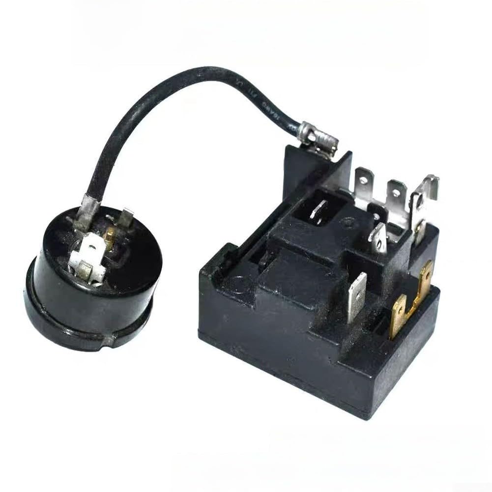 para relé Arranque para ptc 4.7 Ohm 1 Pin para Compresor de Nevera con Protector Sobrecarga Repuesto QP2-4.7