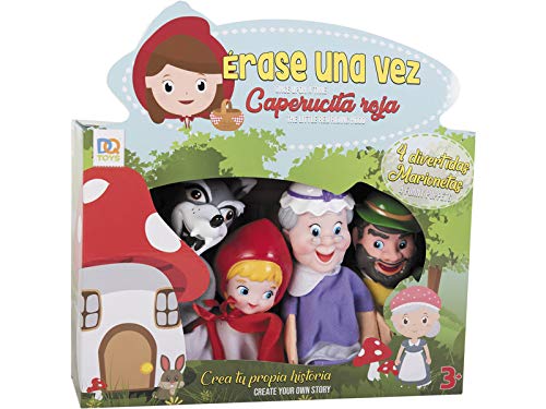 DQTOYS Set 4 Marionetas Caperucita