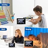 ALLOMN Large Digital Day Calendar Clock, 7 Inch Dementia Clocks with Day and Date for Elderly, Alzheimers Clock with 12 Custom Alarm Options for Seniors, Vision Impaired, Memory Loss (Black) - Image 6