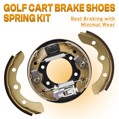 CLUBRALLY Brake Shoes Spring Kit Fits Club Car 1995-Up DS and Precedent Golf Cart, OEM#1018232-01, 1018163-01