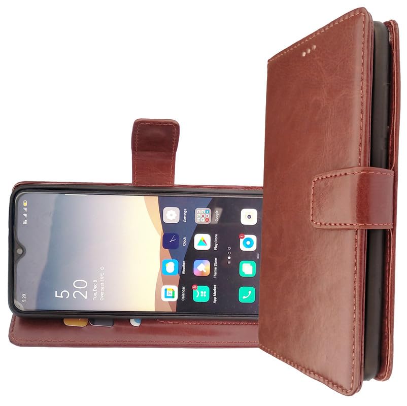 YAPzone Leather Flip Cover for Samsung Galaxy A06 - Stylish, Protective Case with Card Holder and Stand Feature (Brown) (B0DFX7X5DY) Amazon Price History, Amazon Price Tracker