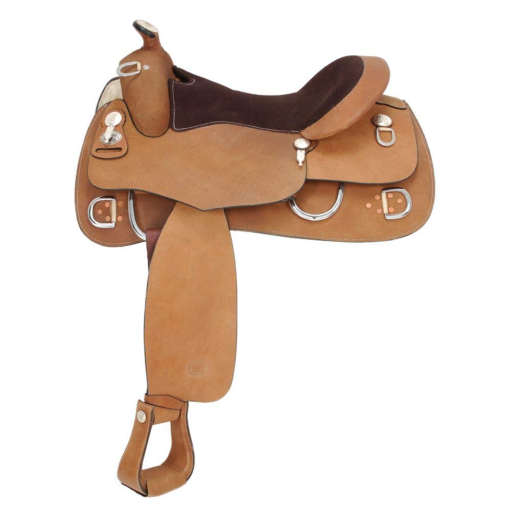 Royal King Roughout Training Saddle 16 Leather