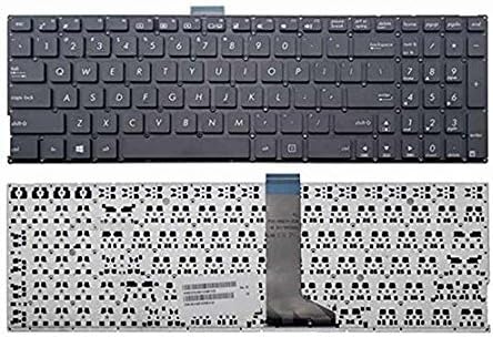 New Laptop Keyboard (Without Frame) Replacement for ASUS R554L R554LA R554LD J500LA J550LA J550LD R554 R554L R554LA R554LA-RH31T R554L-RH51T US Layout Black Color