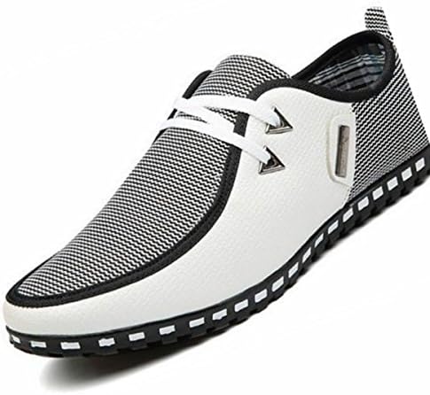 PINUO Casual Canvas Men's Sneaker Shoes Ultralight Flattie Increase Shoes White