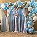 Pateeha Blue Balloon Garland 125 Pcs Baby Blue Gold Balloon Arch Kit Baby Shower Decorations for Boy White Metallic Gold Latex Balloons for Wedding Bridal Shower Birthday Party Decorations