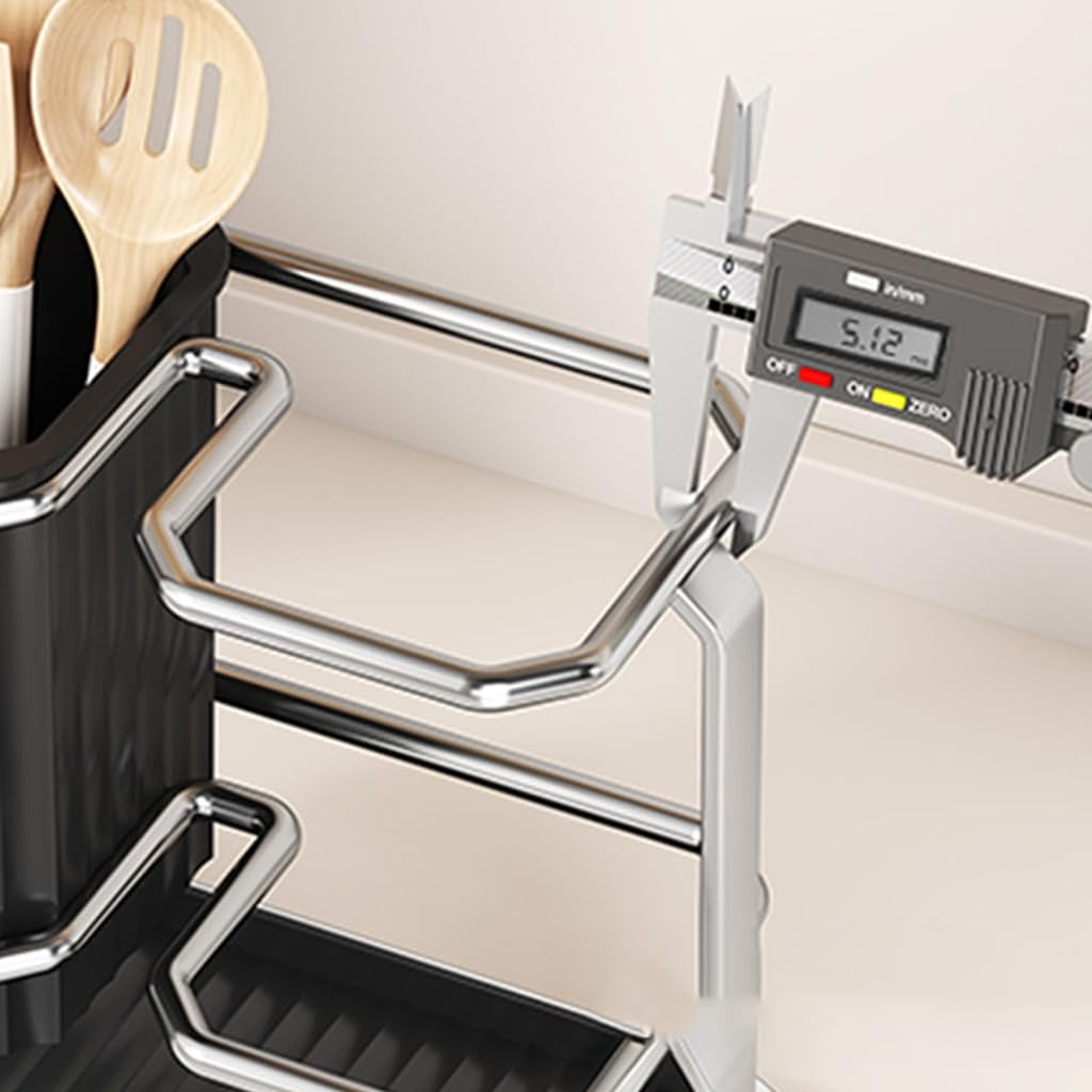Support multifonction et organiseurs de baguettes avec construction en ABS robuste pour un rangement compact de cuisine et un gain de place sur le plan de travail