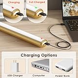 AIXPI Picture Lights for Wall, Battery Operated Wall Lights with Remote, Dimmers, Timers & 3 Color Temps, 12.6 in Rechargeable LED Metal Wall Sconces for Living Room, Artworks, Gold 1 Pack - Image 7