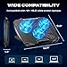 Aimzone - Gaming Laptop Cooling Pad with 3 Quiet LED Fans, Laptop Cooler Stand, Enhanced System, Height Adjustable, Ergonomic Design, 12 in to 15.6 in, USB Powered