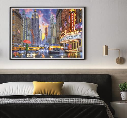 Puzzle 2000 pièces : Manhattan pluvieux Clementoni Puzzles - vue 6