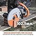 Evolution R255DCT Betonsäge Elektrische Steinsäge 2000W Steinschneidemaschine 255 mm Scheibendurchmesser Sägeblatt Premium Diamantblatt, 102.5 mm Schnitttiefe, schneidet Mauerwerk Gehwegplatten Beton