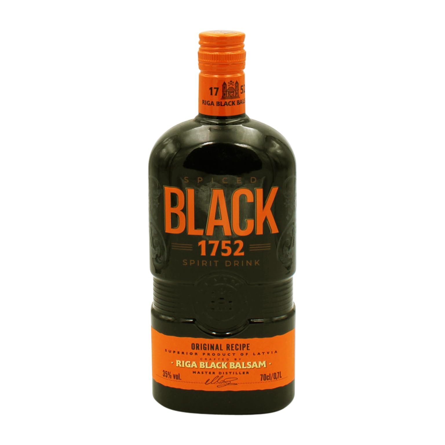 BLACK 1752 Liqueur 70cl, 35% ABV | Spiced Spirit Drink from Latvia | Herbal Bitters, Apéritif, Digestif, Liqueur
