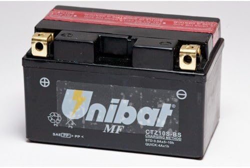 Unibat CTZ10S-BS Battery - Maintenance Free - Unconditional 3-Year Warranty