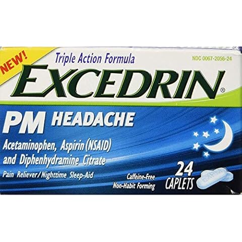 Excedrin PM Headache Caplets - 24ct, Pack of 2 Cover