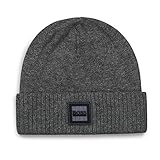  BOSS - Gorro redondo de algodón de punto 100% algodón, gris, 81,2 cm