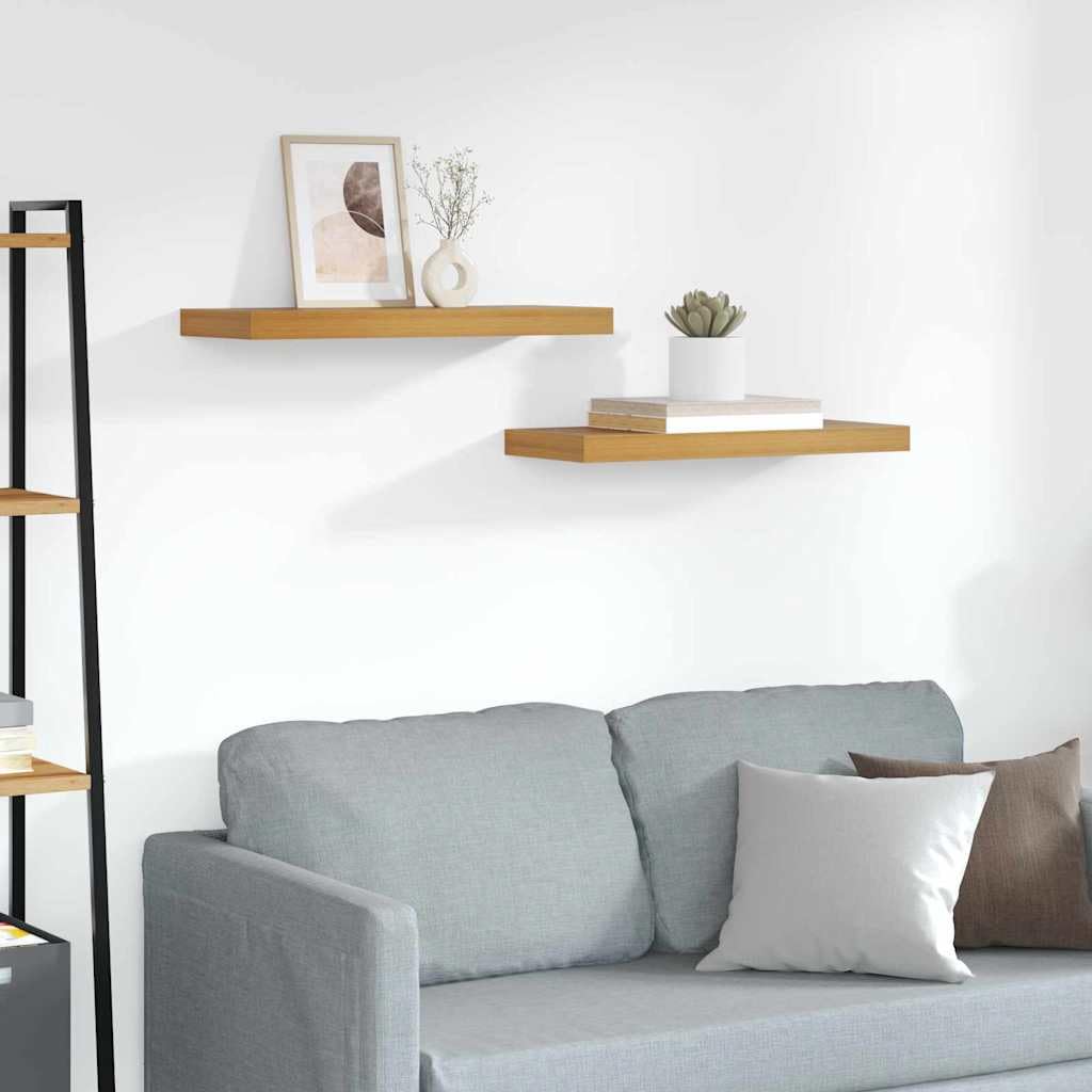 Étagères murales flottantes pour salon et chambre déco moderne en bois