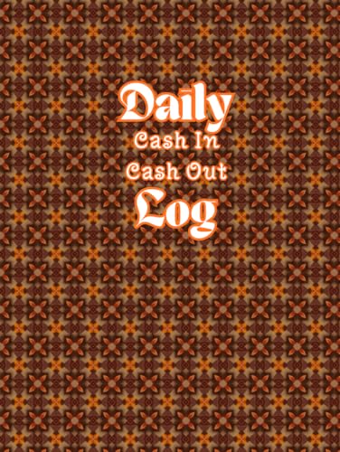 Autumn Ledger Daily Cash Tracker: Matte Finish Geometric Leaf Cover | 8.25 × 11 Large Format | Simple Daily Income & Expense Record Book for Business, Shop & Personal Use image 2