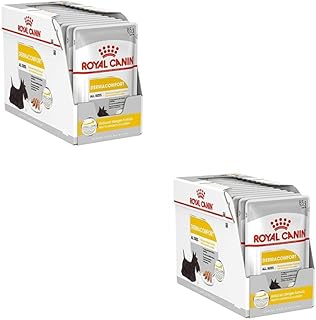 ROYAL CANIN Dermacomfort Mousse | Double Pack | 2 x 12 x 85 g | Wet Food for Adult Dogs from 10 Months of Life | For Sensitive Skin | With Omega-3 and -6 Fatty Acids product image