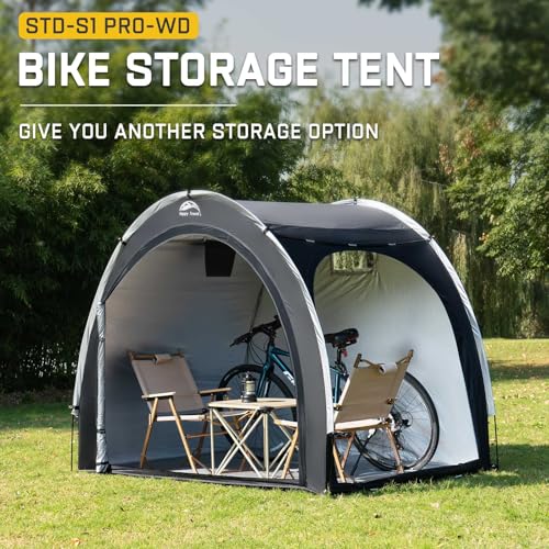 image for Happy Travel Bike Storage Shed Tent,Outdoor Portable Bicycle Storage S