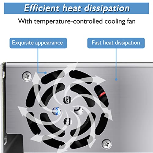 Image of DC Power Supply 24V 1200W, AC 110V-220V to DC 24V 50A 1200W Universal Regulated Switching AC to DC Converter Built-in Cooling Fan for LED Strip Light CCTV Computer Project 3D Printer