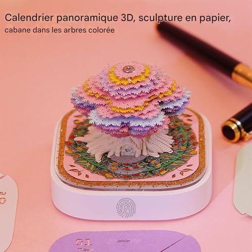 Calendrier 3D bloc-notes 2026 contre l'oubli pour organiser votre bureau - 4