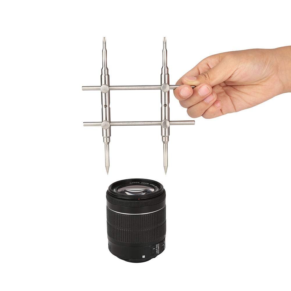 BigKing DSLR Schraubenschlüssel, Edelstahl Schraubenschlüssel Objektiv Reparieren Öffnungs 25~105mm Werkzeug für Kamera DSLR