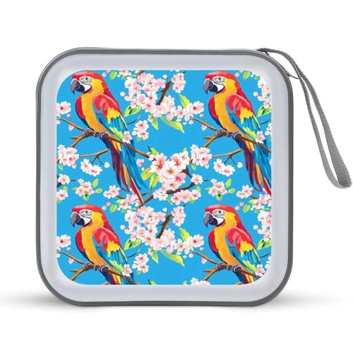 Parrot Bird CD Case Portable DVD Holder Storage Organizer for Home Travel