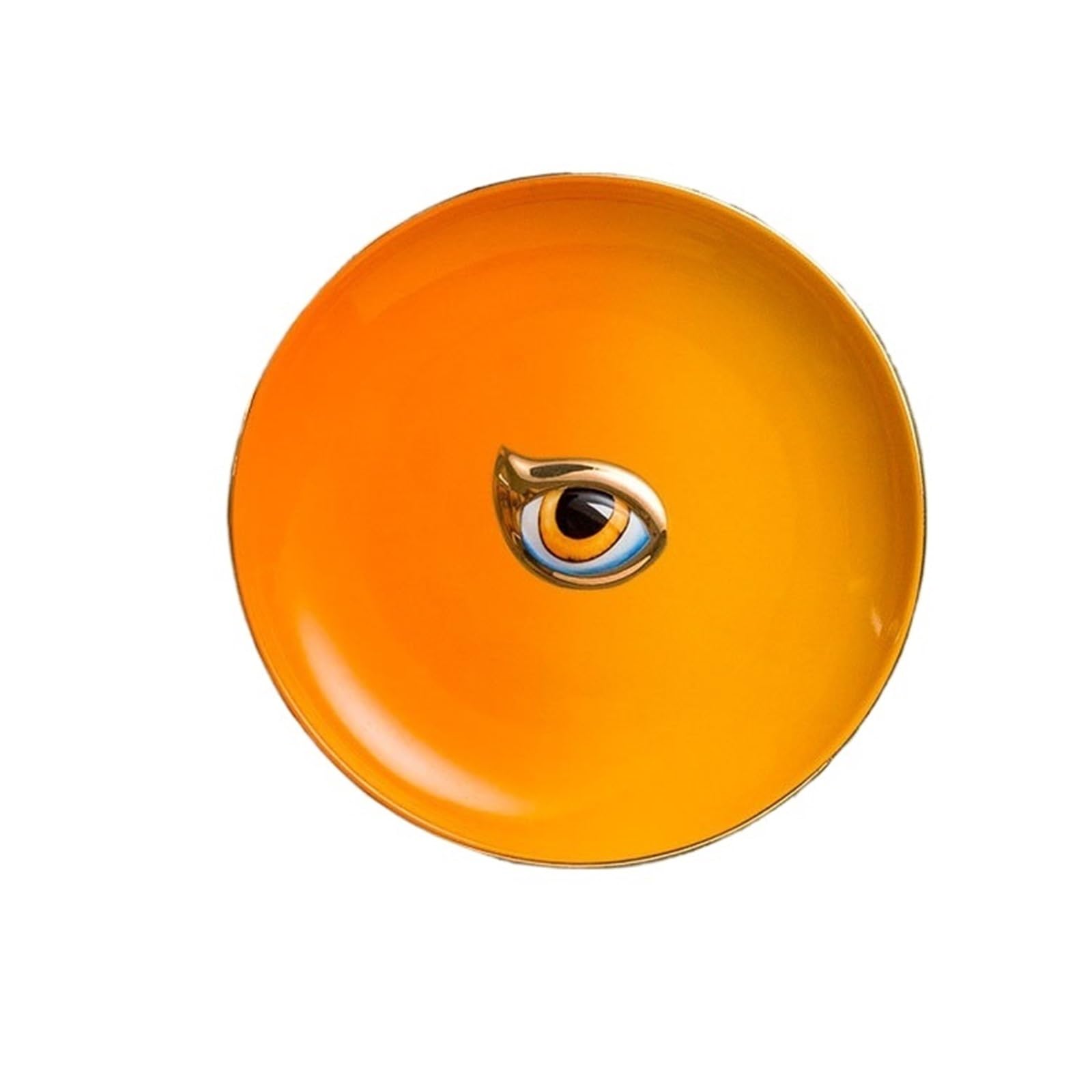RRYPBOVG Ceramic Jewelry Dish Ceramic Decorative Plate Colorful Jewelry Storage Tray Desk Trays Candy Dish(Color-01)