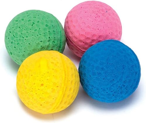 Miniatura 3 de Boss Pet 04467 Scruff's Colorful Kitty - Pelotas de esponja de espuma (4 unidades), multicolor