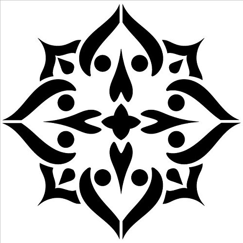 Mandala - Spades - Complete Stencil By Studior12 | Reusable Mylar Template | Use To Paint Wood Signs - Pallets - Pillows - Wall Art - Floor Tile - Select Size (12" X 12") #TOP2