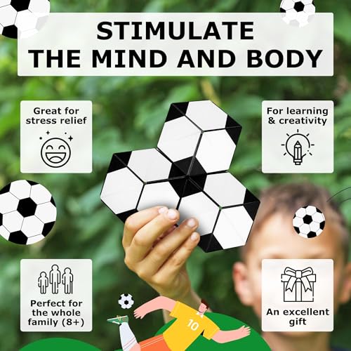 Image of Shashibo DODECA Magnetic Puzzle Cube, Sensory Fidget Toy for Adults & Kids, Stress Relief Fidget Toy for All Ages, Cool Fidget Toys for Desk, Shape Shifting Box, 100+ Possible Shapes