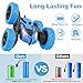 Remote Control Car Stunt RC Cars, 90 Min Playtime, 2.4Ghz Double Sided 360° Rotating RC Crawler with Headlights, 4WD Off Road Drift RC Race Car Toy for Boys and Girls Aged 6-12 Blue