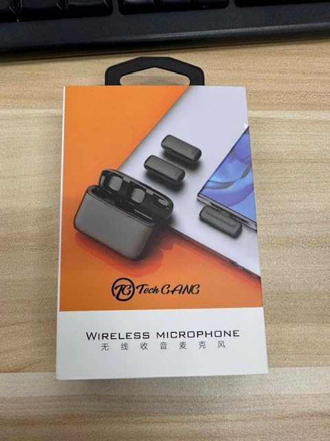 Bluetooth Microphone Wireless Mic for iPhone, iPad, Mac - Portable Lapel Lavalier Mini iPhone Microphone for Video Recording, Streaming, Podcast, Vlogging, YouTube, Tiktok