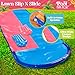 POOLSIDER Premium Double Slip and Slide Water Slide - 32.5 Ft 2-Lanes Pink & Blue Slip N Slide with 2 Bodyboards | Durable & Advanced Design - Heavy Duty Water Slides for Kids Backyard