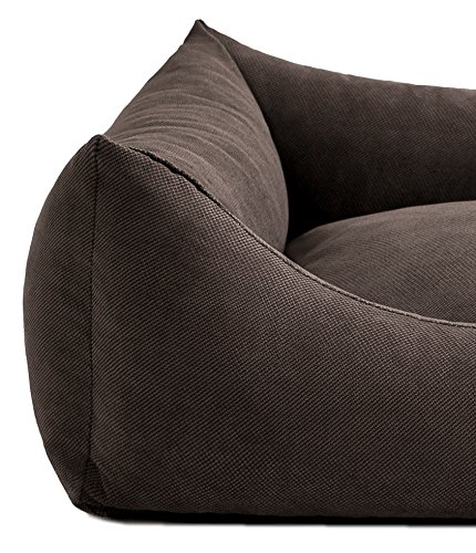 Leo4dog. Sofa Sun. 6 Größen, 4 Farben. Hundebett, Hundekissen, Hundesofa,Hundekorb. (80x60, Dunkelbraun)