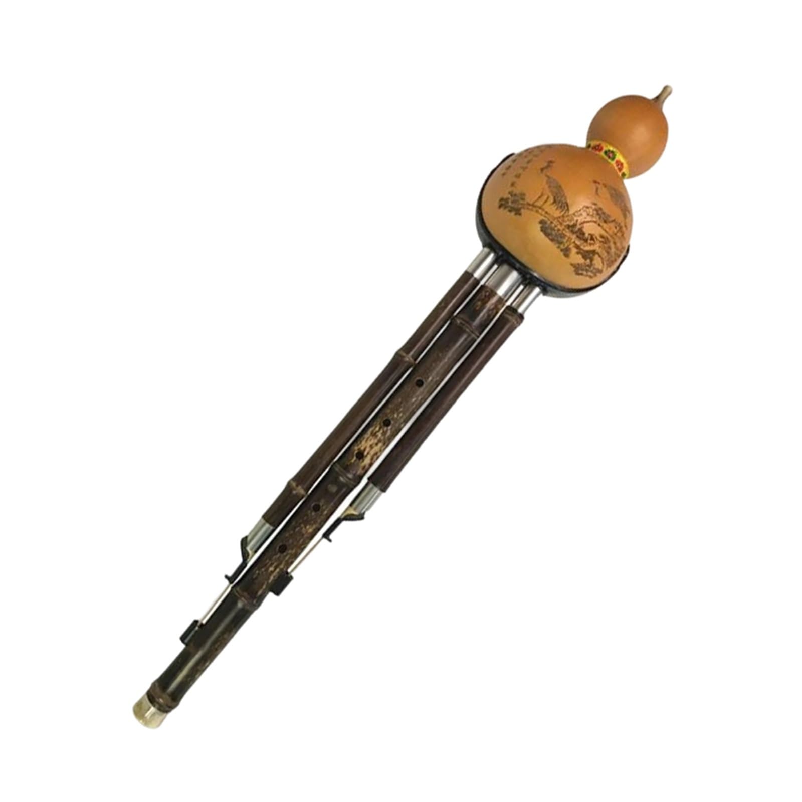Profesjonalny Instrument Dęty Drewniany O Niskim Tonie C/D Hulusi Three Note(Bass C)