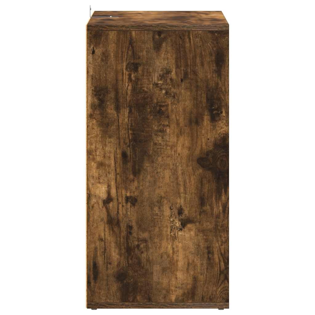 Schuhschrank Grau Sonoma aus Holzwerkstoff 60x35x70 cm mit viel Stauraum platzsparend für Flur Schlafzimmer Schuhregal Schuhablage Schuhständer Schuhgestell