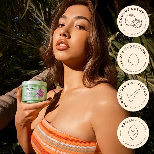 Image of Hawaiian Tropic After Sun Body Butter with Coconut Oil, 8 Oz | Moisturizing after sun lotion, 12 hours of hydration, Coconut scent, Made with shea butter, Soothes skin